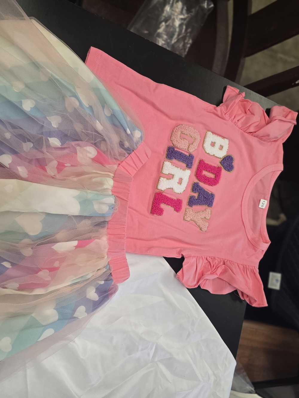 Bday Girl With Matching Skirt 2 Szes 2 Sets 2t 3t